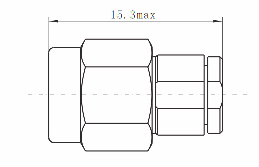 Male Stainless Steel Precision 2.92mm RF Connector MF30A Cable Coaxial Connectors SMK