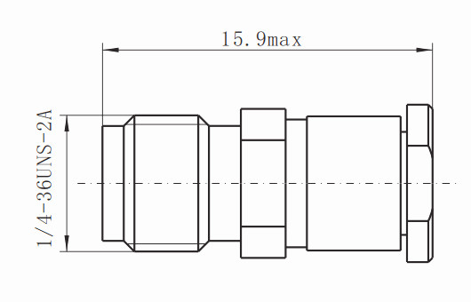 SMK K2.92mm MF30A Cable Coaxial Connectors Female Stainless Steel Precision