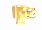 Brass Female Right Angle SMP RF Connector For Semi Rigid / Flexible Cable
