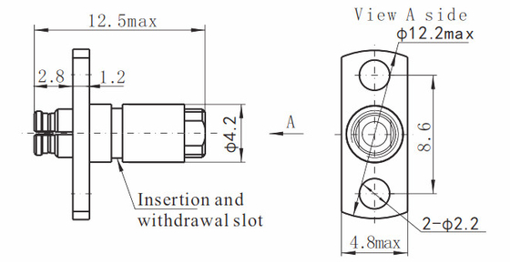 DC 40GHz SMP Female Connector for 2# Semi Rigid/Flexible Cable