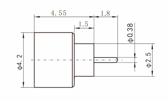 Depth 2.79 Male SMP RF Connector Airtight Hermetic Limited Detent Interface