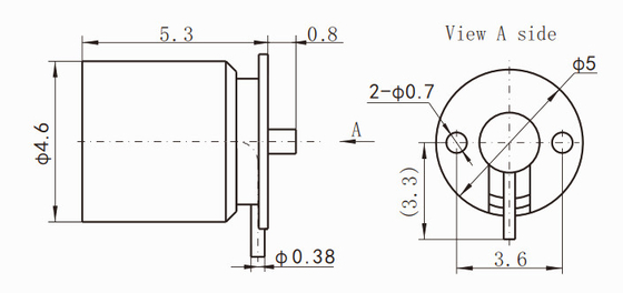 SMP Hermetically Sealed Male Right Angle Smooth Bore RF Connector