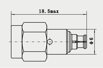 Passivated Stainless 50Ohm SMA to SMP RF Adapter