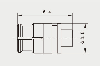 Semi Rigid/Flexible Cable Female SMP RF Connector 0.29mm Inner Conductor