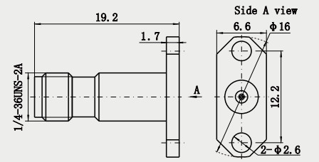 2.92mm 50Ohm Stainless Steel Straight RF Coaxial Connector Female ​