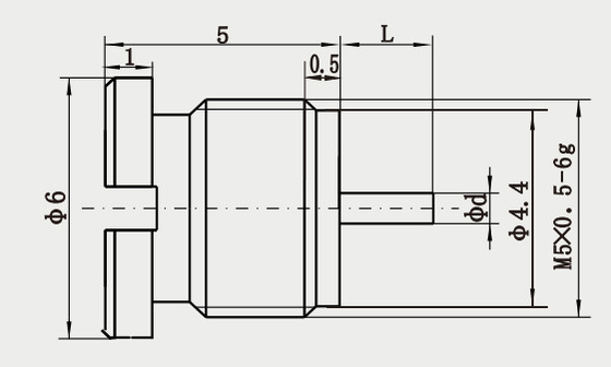 Bulkhead Microminiature Push on Coaxial Connectors SMP Male Stainless Steel