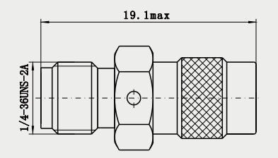 SMA Female to Quick Insert SSMA Male RF Adapter