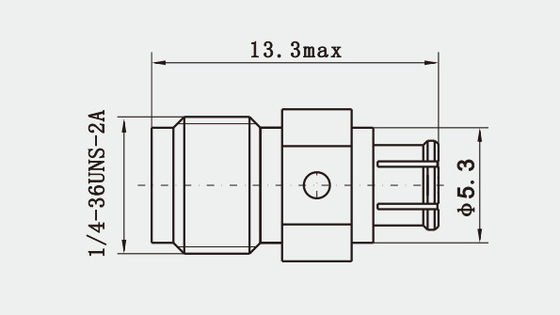 K-Type Female To ASMP Female RF Connector For Seamless RF Integration