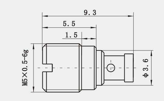 SMP Male Brass Bulkhead RF Connector Limited Detent And Available In Bulk