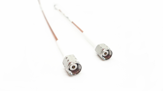 1.85mm MMW Series Male RF Stainless Steel Plugs For Rigid RF Cable Assembly 200 / 400 Mm