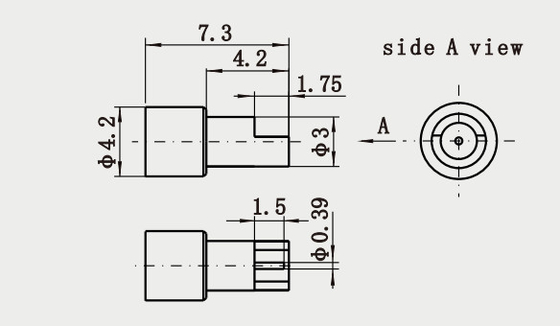 Hermetic Seal Male PCB Mount Limited Detent RF Connector Improved Signal Integrity And Reliability