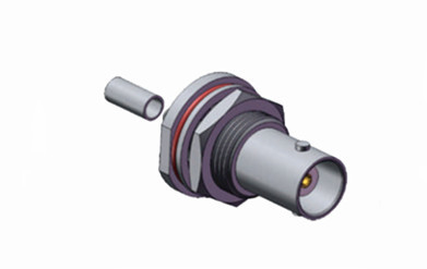 BNC Waterproof Female Bulkhead Crimp Type Connector In Wet Environments