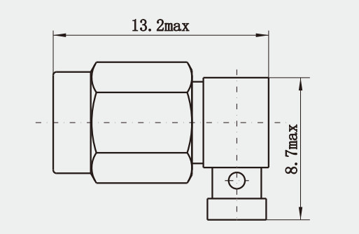 Male Right Angle SMA RF Connector For CXN3506 / MF108A Cable