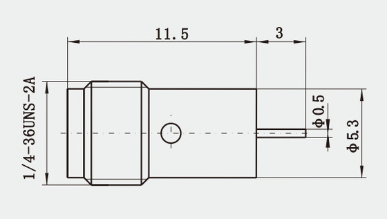 SMA Hermetically Sealed Bulkhead Female RF Connector With Microstrip