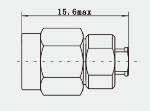 SMA Male Nickel-plated Straight RF Connector For CXN3506/MF108A Cable