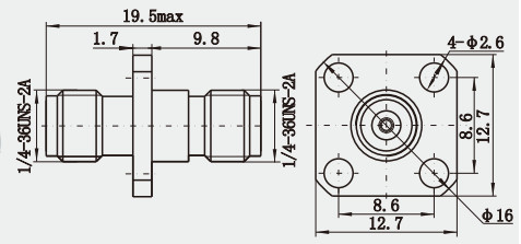 Female To Female Stainless Steel Between Series RF Adapter K(2.92mm)