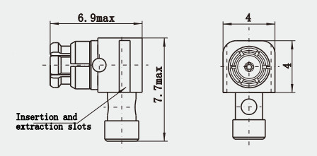 Durability Right Angle SMP Female RF Connector for CXN3657/MF151A Cable