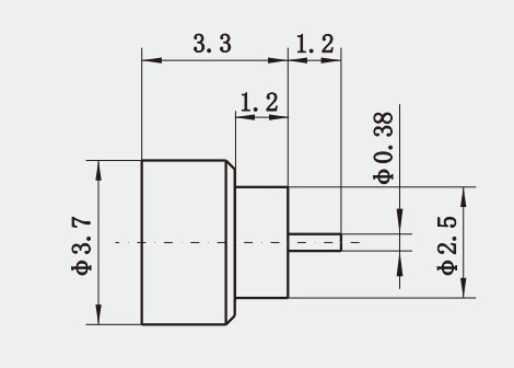 Gold Plated Kovar Alloy Gold Plated Hermetically Sealed Limited Detent RF Connector