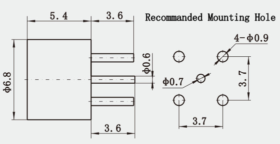 ASMP Male PCB Mount High Performance Full Detent RF Connector