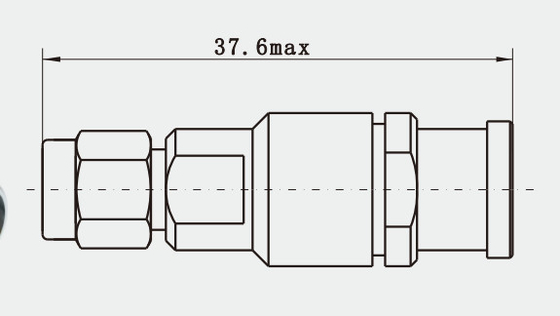 SMA Male Stainless Steel Straight RF Connector for CXN3450/MF740A Cable