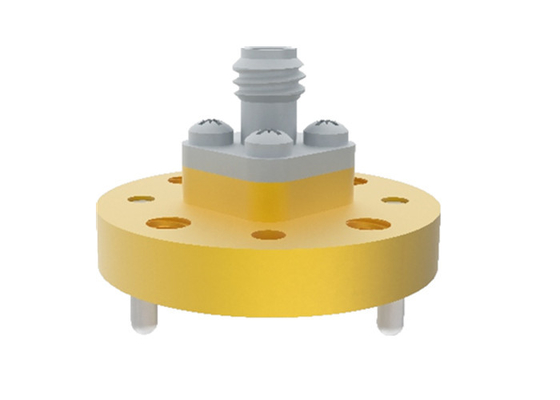 60GHz~90GHz WR12 BJ740 To 1.0mm Female Waveguide To Coax Adapter End Launch 1.0/BJ740-KFE