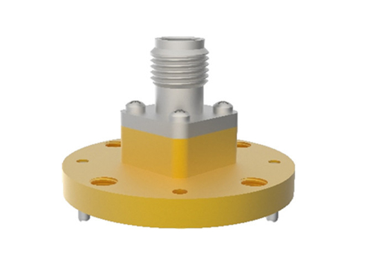 32.9GHz~59.6GHz WR18 BJ500 To 1.85mm Female End Launch Waveguide To Coax Adapter 1.85/BJ500-KFE1