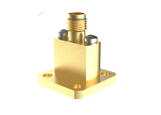 WR28 BJ320 To K2.92mm Female End Launch Waveguide To Coax Adapter 26.4GHz~40GHz K/BJ320-KFE9