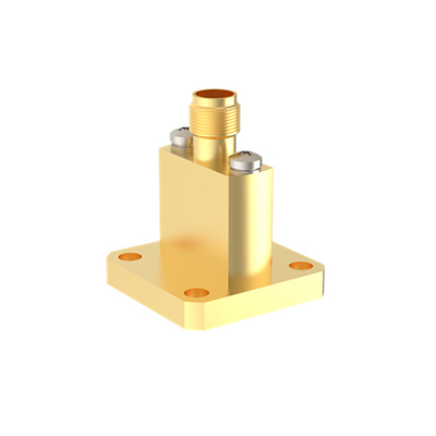 WR34 BJ260 To K2.92mm Female End Launch Waveguide To Coax Adapter 21.7GHz~33GHz K/BJ260-KFE5