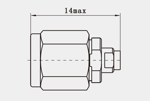 2.4mm Male RF Cable Connector For 1#Semi-rigid / Semi-flexible Millimetre Wave Cable