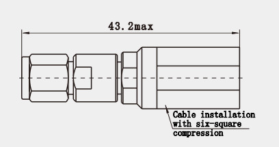 2.4mm Male Stainless Steel RF Coaxial Connector with SF102E/SF102 Cable