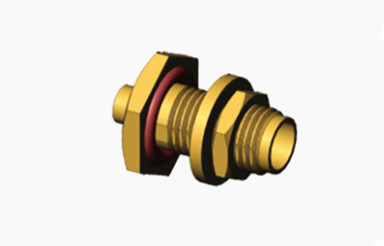 K2.92 Female Bulkhead RF Connector for 2 Semi-rigid / flexible Cable 50Ohm Impendence
