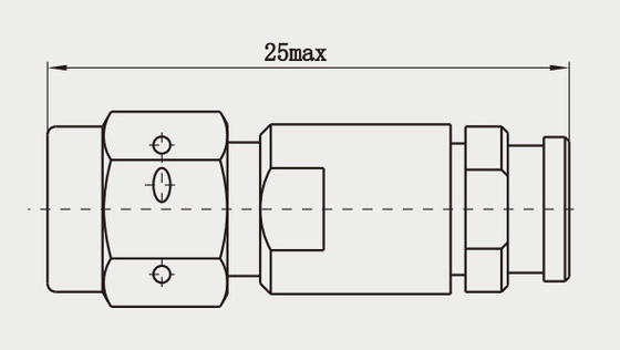 K2.92 Male Stainless Steel RF Coaxial Connector For MF442A Cable Plug