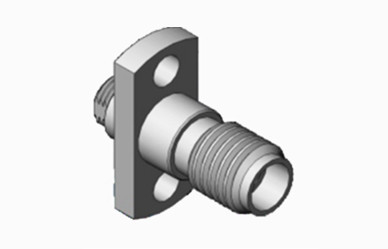 MSSM Female RF Coaxial Connector For 1#Semi-rigid / Flexible Milimetere Wave