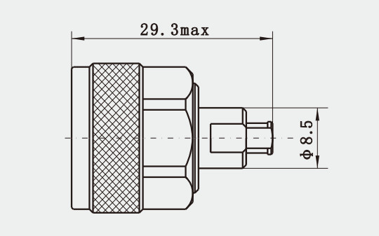 N Type Solder Clamp RF Coaxial Connector for CXN3506 / MF108A Cable