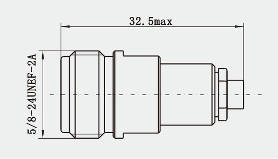 N Female Stainless Steel RF Coaxial Connector Clamp Mount for MF147A/MF147B Cable