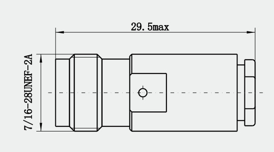 TNC Female Nickel Plated Surface RF Coaxial Connector for MF147A/MF147B Cable