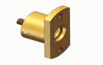 SBMA Female Flange Straight RF Coaxial Connector with Microstrip and Nickel / Gold Plating