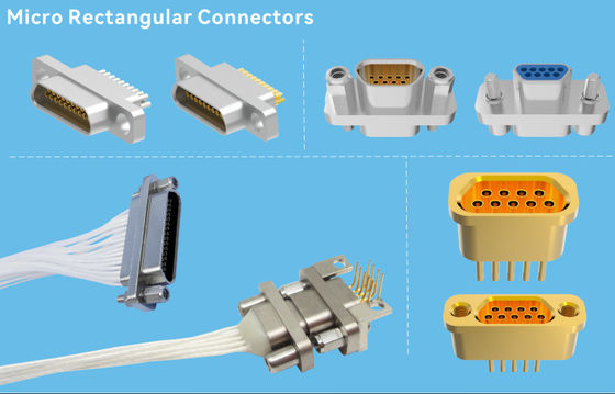 15 Pins Gold Plating J30J Micro Rectangular Connector Male Plug with wire length 50cm/500mm Use for Electronics Industry