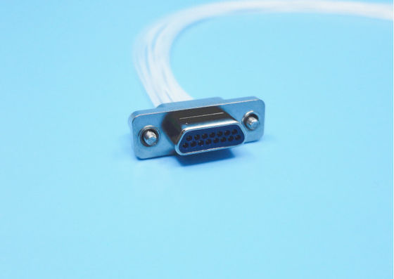 Male Plug J30J Micro D Connector DWV 800V for Crimping Contact wire length 100cm