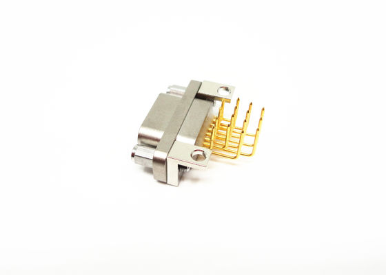 Gold Plated Center Conductor 15 Contacts Pitch Distance 2.54 x 2.54 J30J Micro D Connectors Used for Right Angle PCB Connect