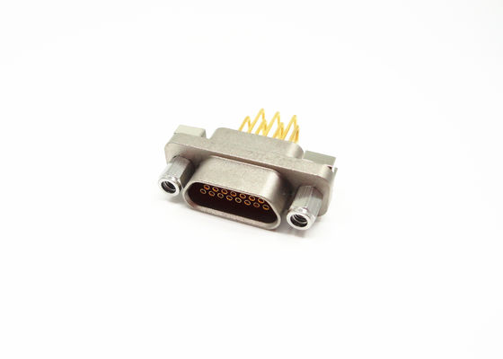 Gold Plated Center Conductor 15 Contacts Pitch Distance 2.54 x 2.54 J30J Micro D Connectors Used for Right Angle PCB Connect