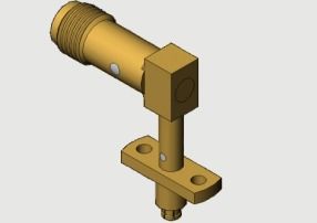 2 Holes Flange Mount SMA Female/Jack To Mini SMP (SMPM, SSMP) Female / Jack Adapters Up To 18GHz