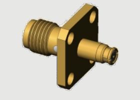 4 Holes Flange Mount SMA Female/Jack To SMP Female/Jack Adapters Up To 18GHz