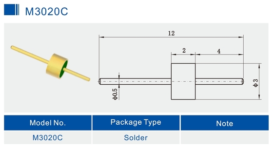Full Radius Glass To Metal Seal Connectors RF Feedthrus For Hermetic Packaging M3020C