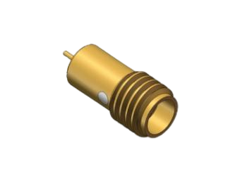 Hermetically Sealed 50Ω Copper Alloy Bulkhead SSMA Female Mini SMA Jack RF Coaxial Connector 18GHz 50Ω