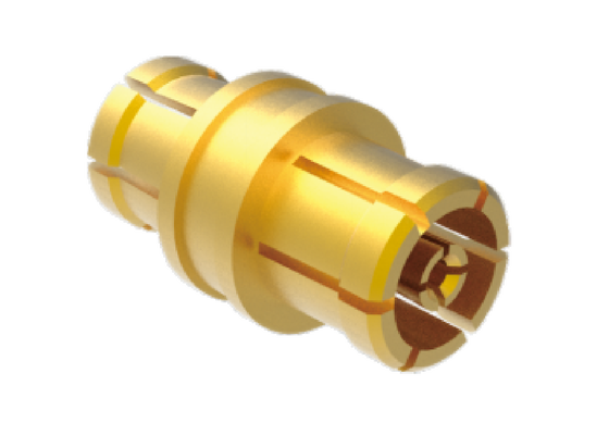 50Ω 40GHz SMPM Jack to Jack Adapter Aerospace RF Connectors with Low Insertion Loss