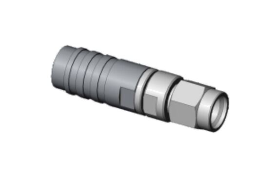 K2.92 Male Stainless Steel RF Cable Connector With Spring-loaded Armor