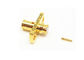 40GHz Gold Plated Female SMP RF Connector ≥2000MΩ Insulation Resistance