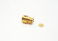 Female Right Angle RF Connector , SMP RF Coaxial Connector Gold Plated