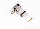 Straight Male Plug TNC RF Connector 500 Cycles Durability With Nickel Plated